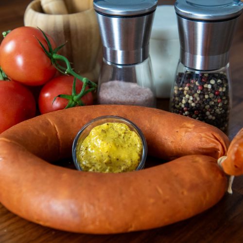 Hunter’s smoked sausage artisanal product