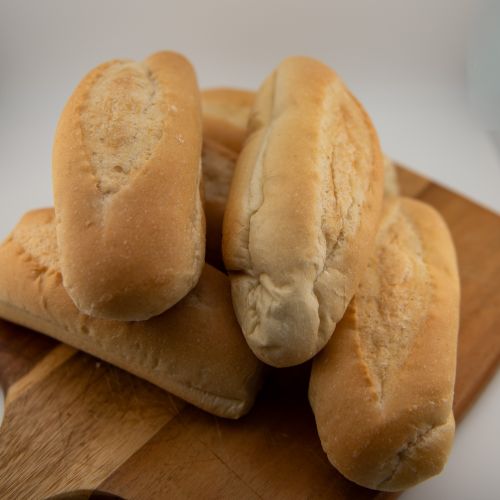 Classic white hoagie rolls pack of 6