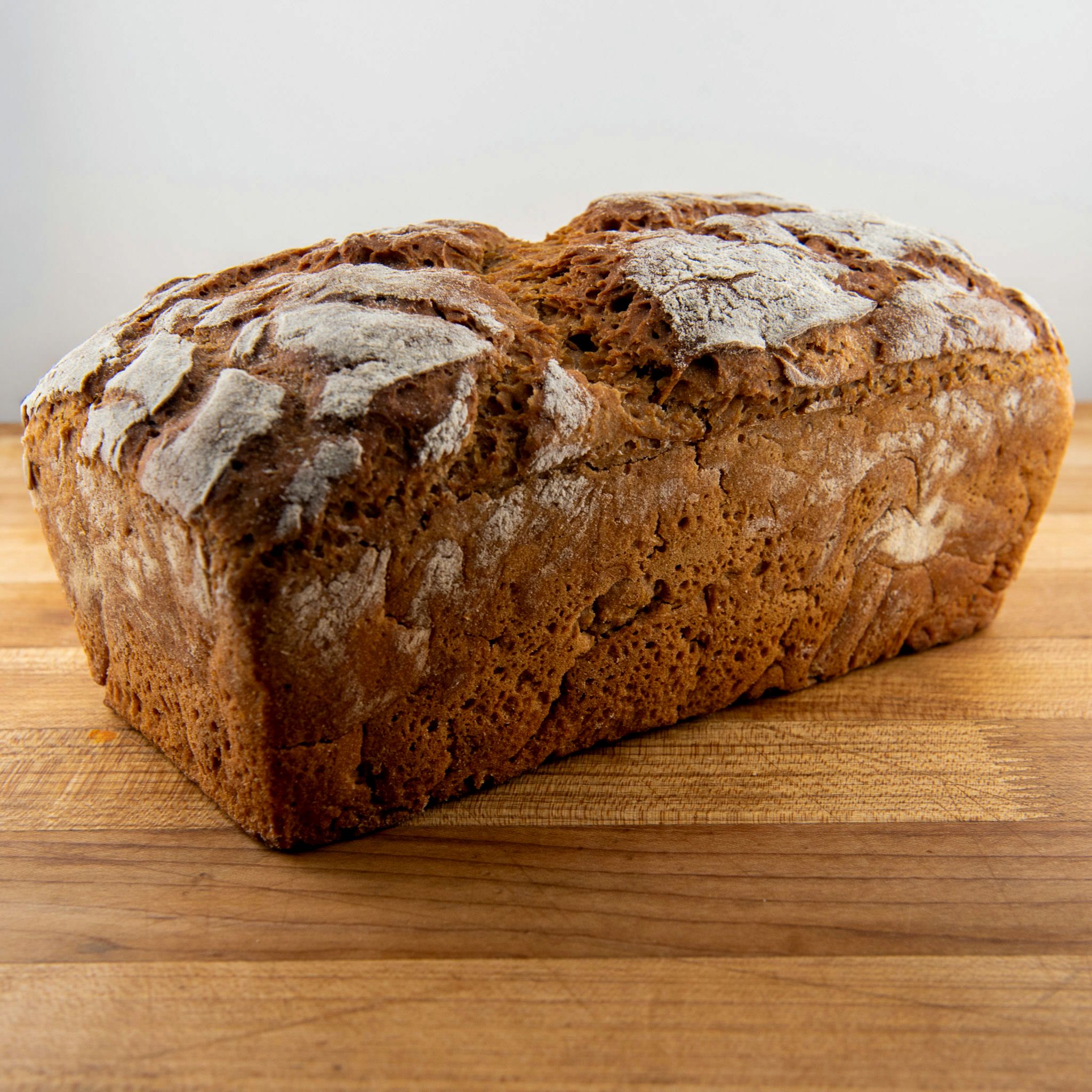 Traditional Polish square rye sourdough bread