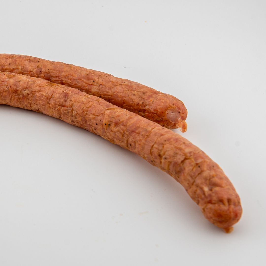 Smoked Hunter sausage for cheese platters and recipes.