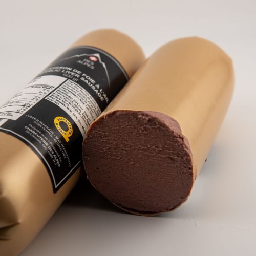 Spreadable garlic liver sausage