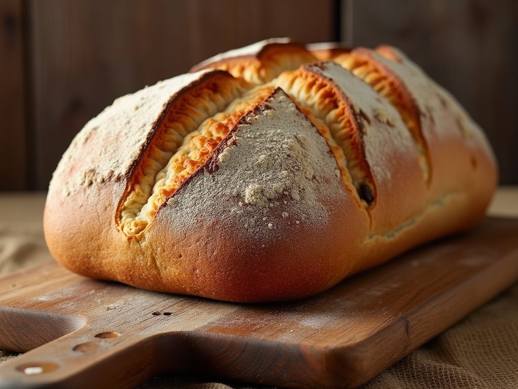 Freshly Baked Benus Cereal Bread Loaf
