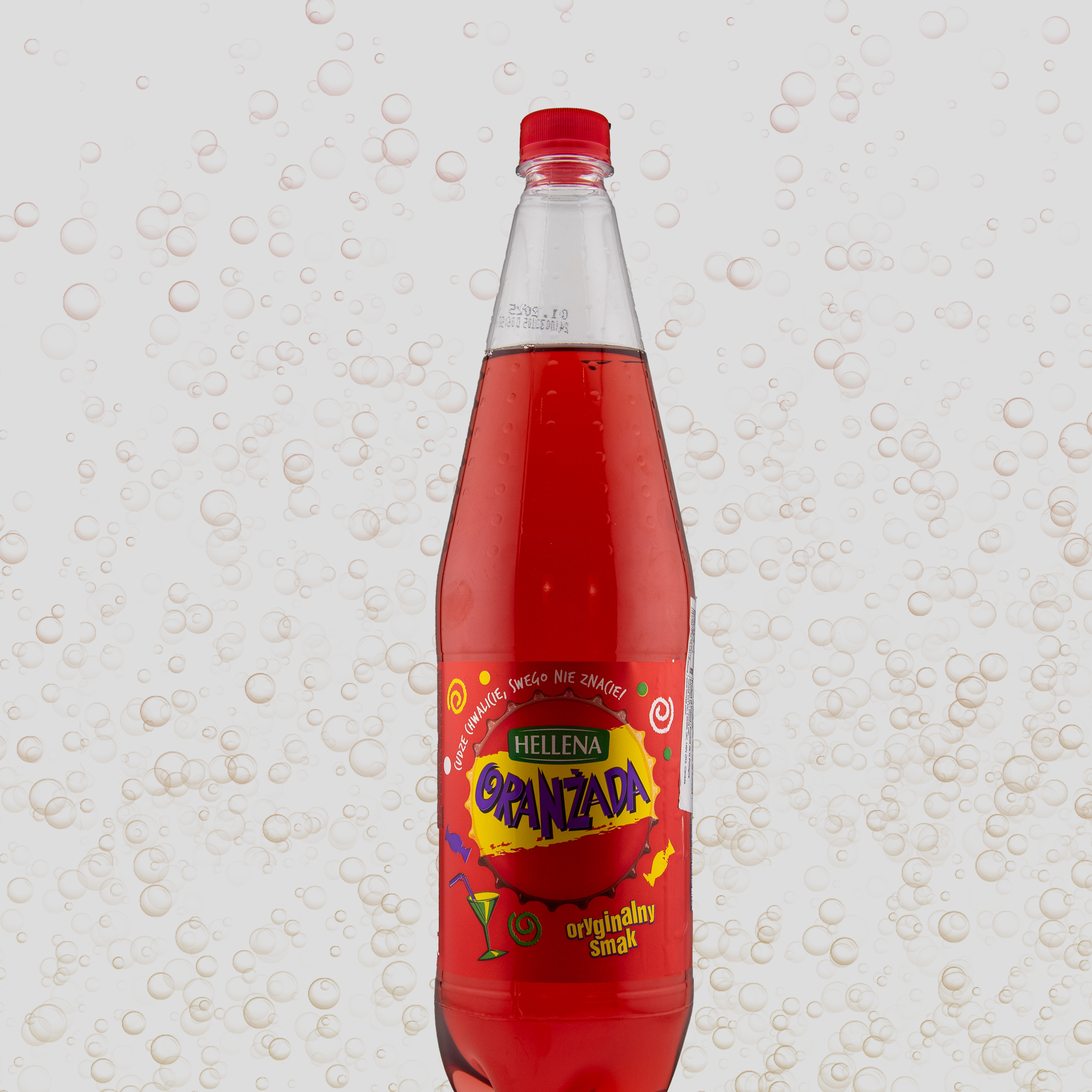 Hellena Oranżada classic Polish soft drink in a bottle