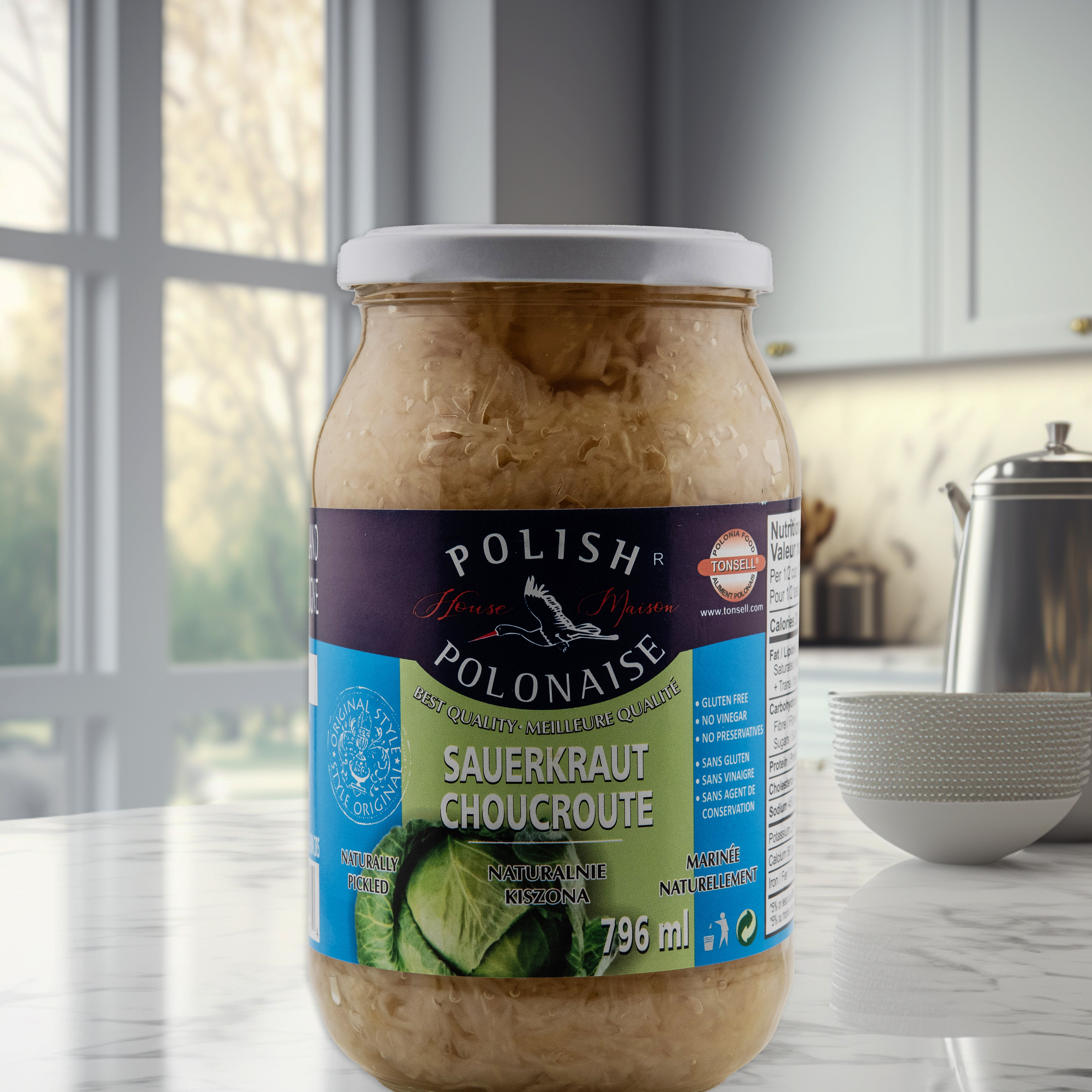 Polish Polonaise Sauerkraut 796ml Jar