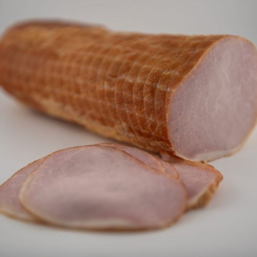 Longe de porc cuite tranchée