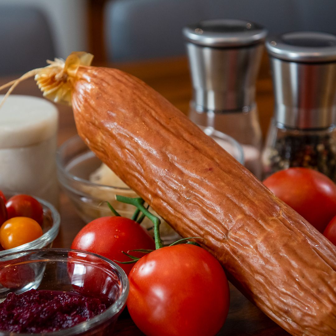 Authentic Polish-style Krakowska sausage