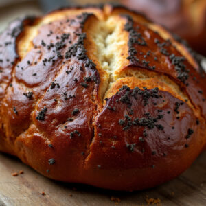 Fresh Benus Pumpernikiel Bread Loaf