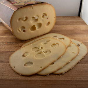 Smoked Krolewski cheese, rich and smoky flavour, perfect for gourmet meals