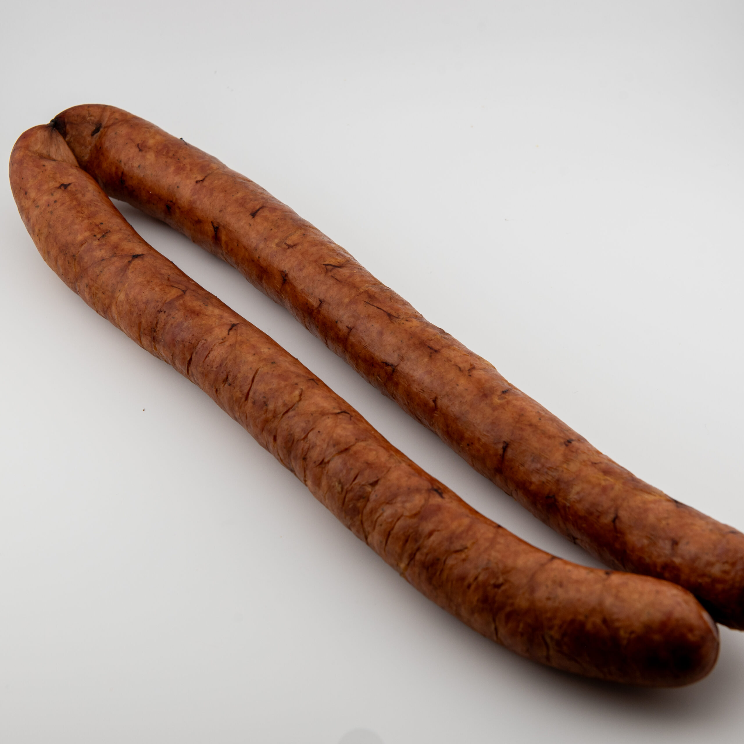 Country-style smoked sausage artisanal product