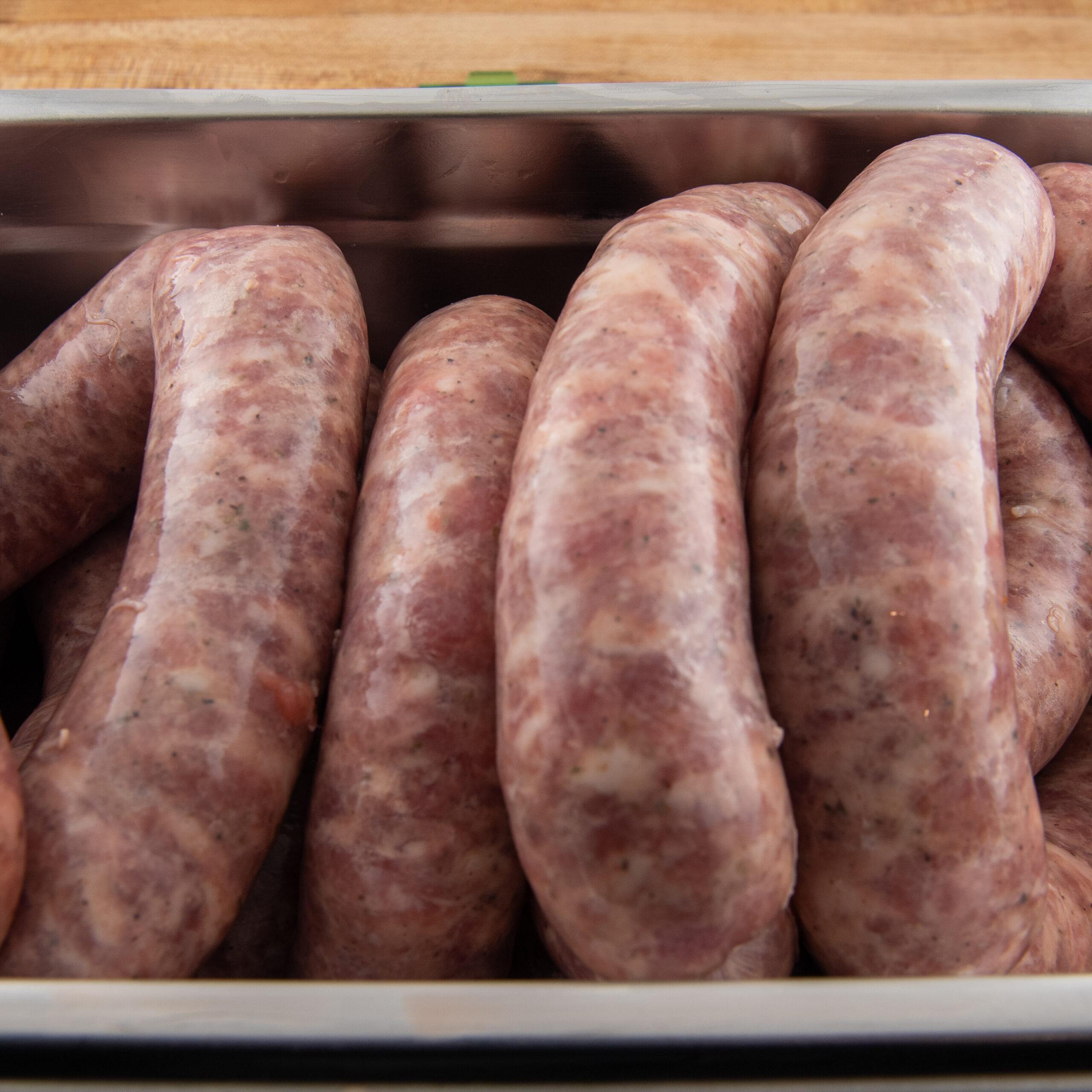 Traditional Polish white sausage biała kiełbasa