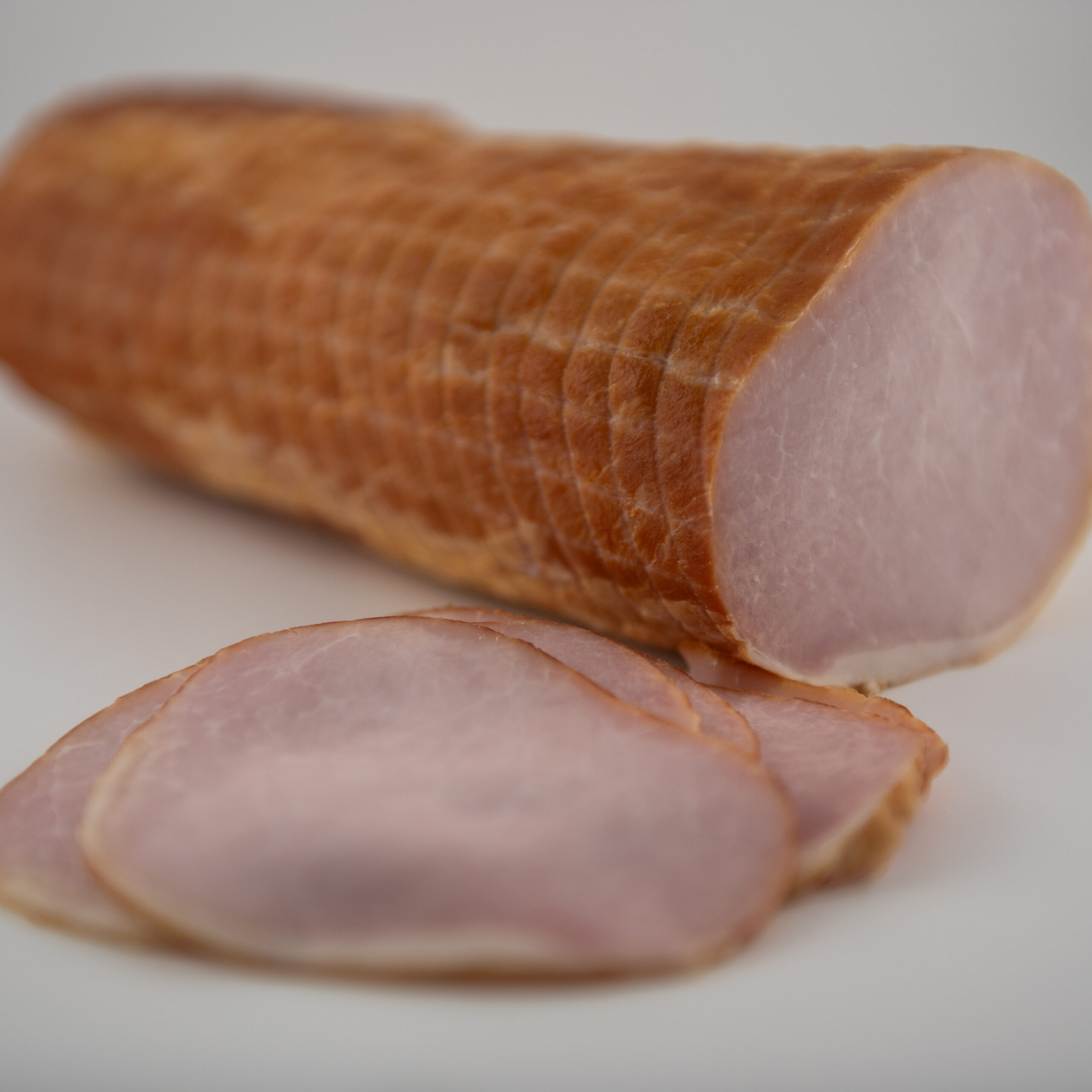 Longe de porc cuite tranchée