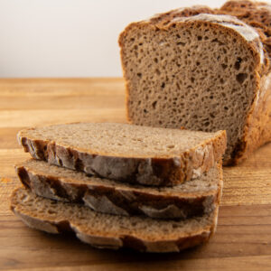 Traditional Polish square rye sourdough bread