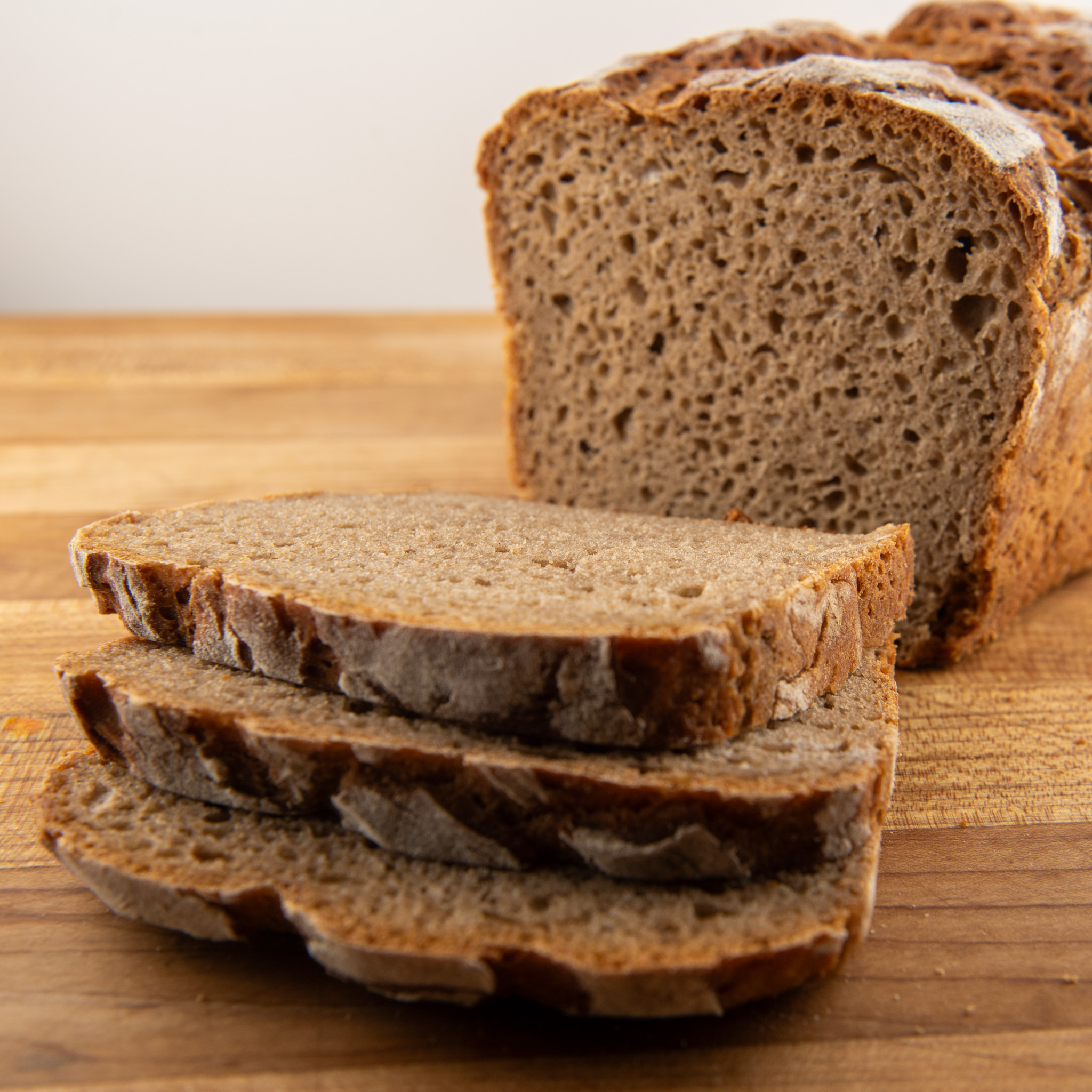 Traditional Polish square rye sourdough bread