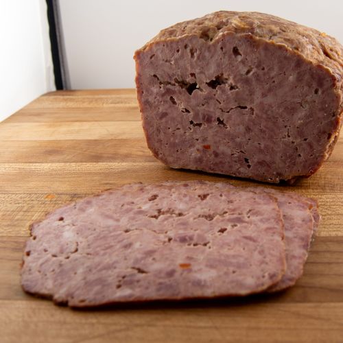 Homemade artisanal pork meatloaf