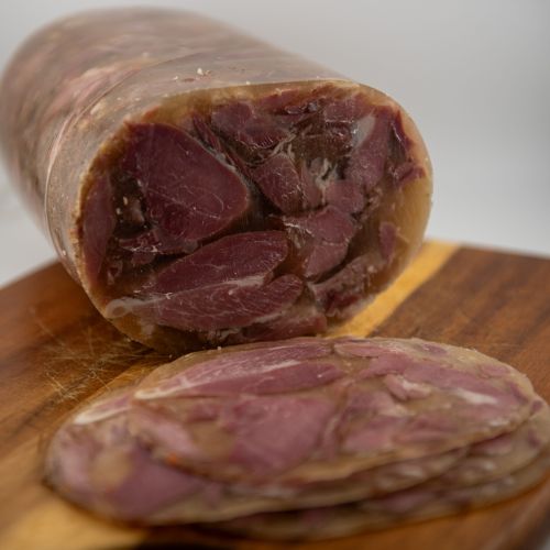 Sliced artisan head cheese